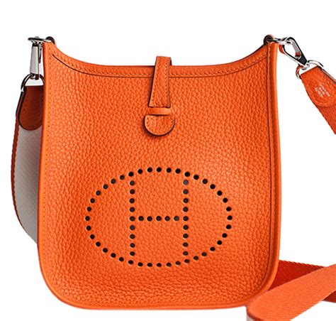 hermes small orange bag|hermes bag small size.